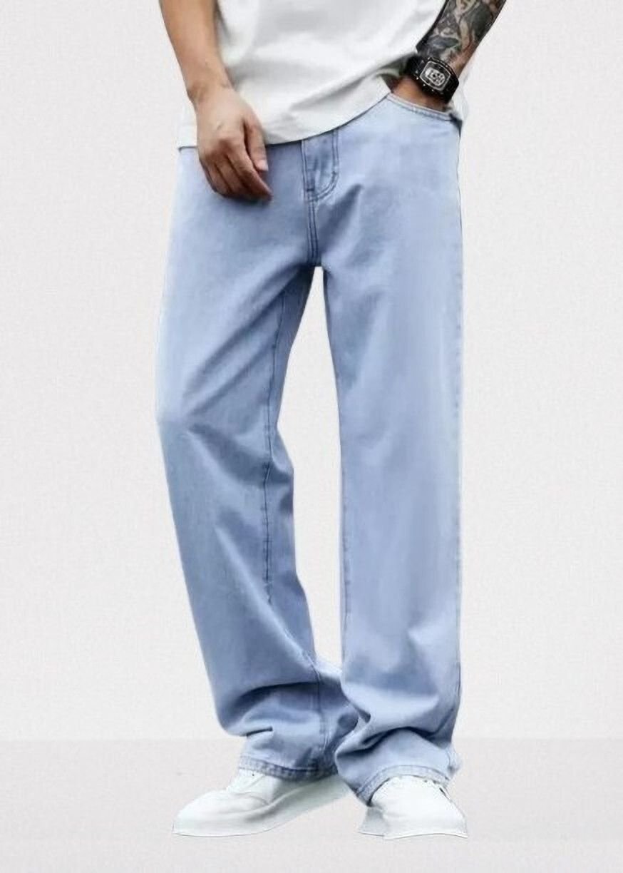 Next Denim Men's Light Blue Boot-Leg Mid Rise Jeans – ND-043