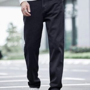 Next Denim Men's Black Loose Fit Mid Rise Jeans – ND-045