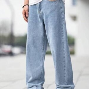 Next Denim Men's Light Blue Loose Fit Mid Rise Jeans – ND-006