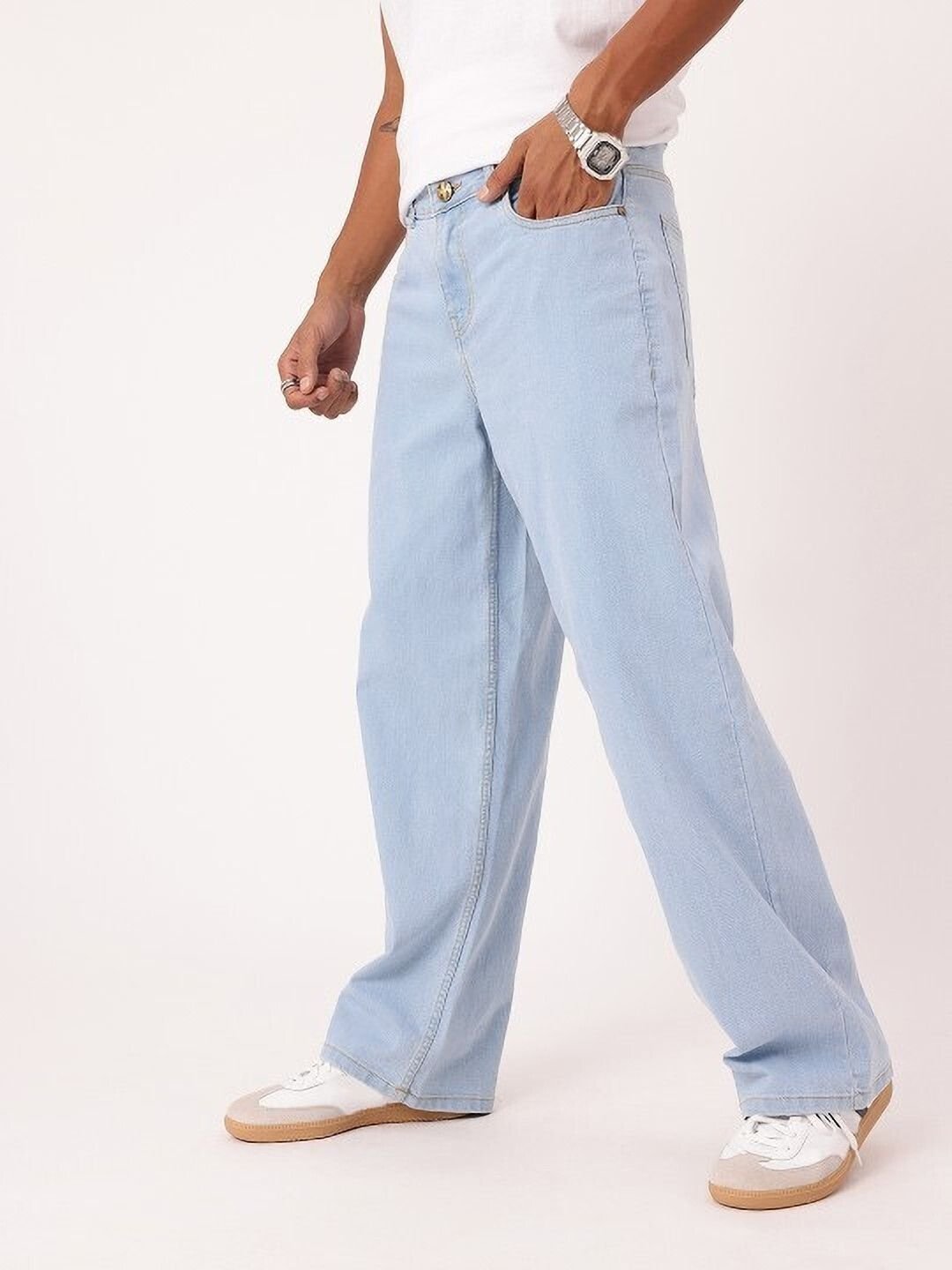 Next Denim Men's Light Blue Boot-Leg Mid Rise Jeans – ND-012 - Image 2