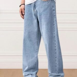 Vasura Jeans Straight Fit Mid Rise Light Blue Men Denim Jeans