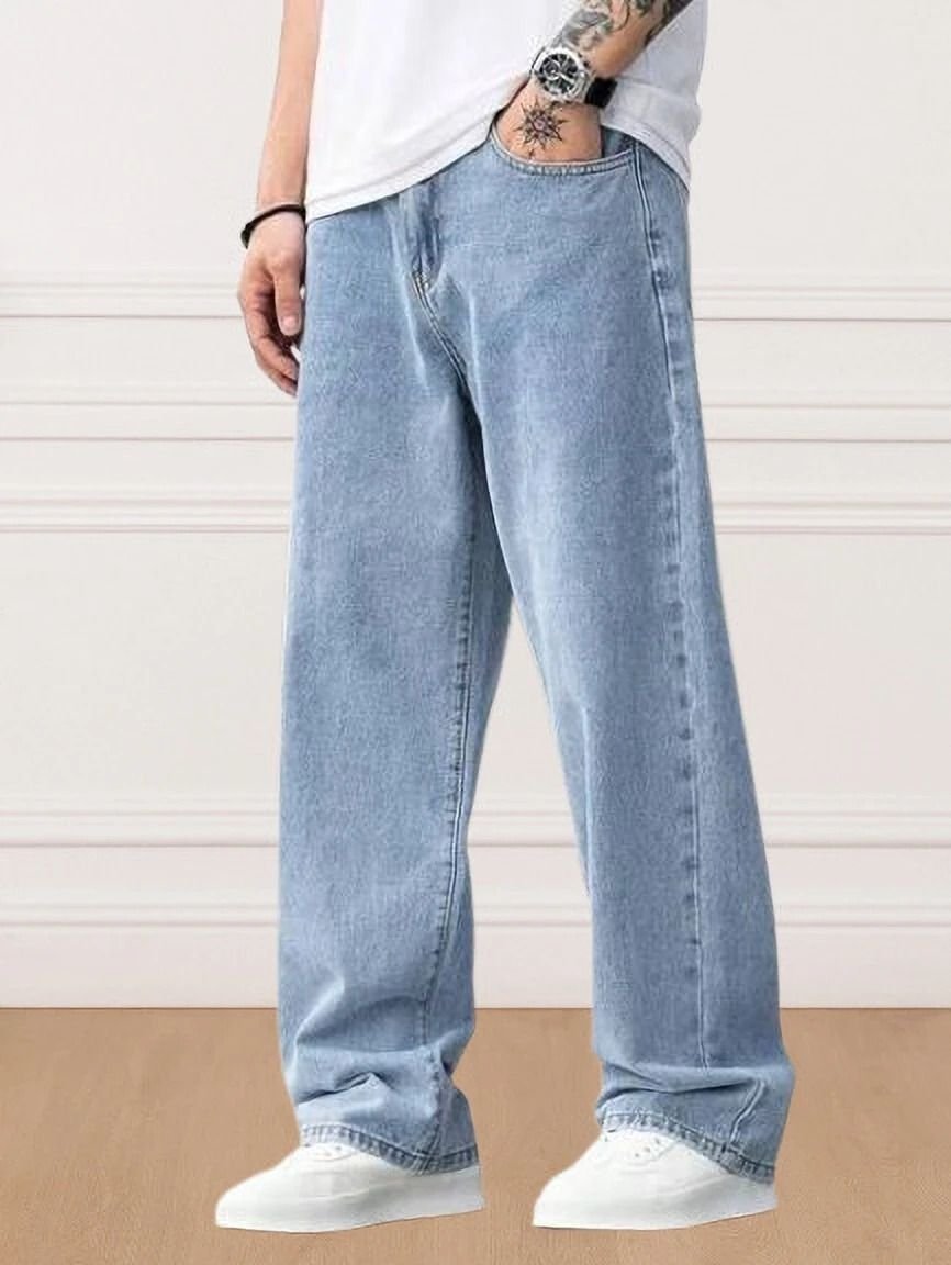 Next Denim Men's Light Blue Boot-Leg Mid Rise Jeans – ND-054