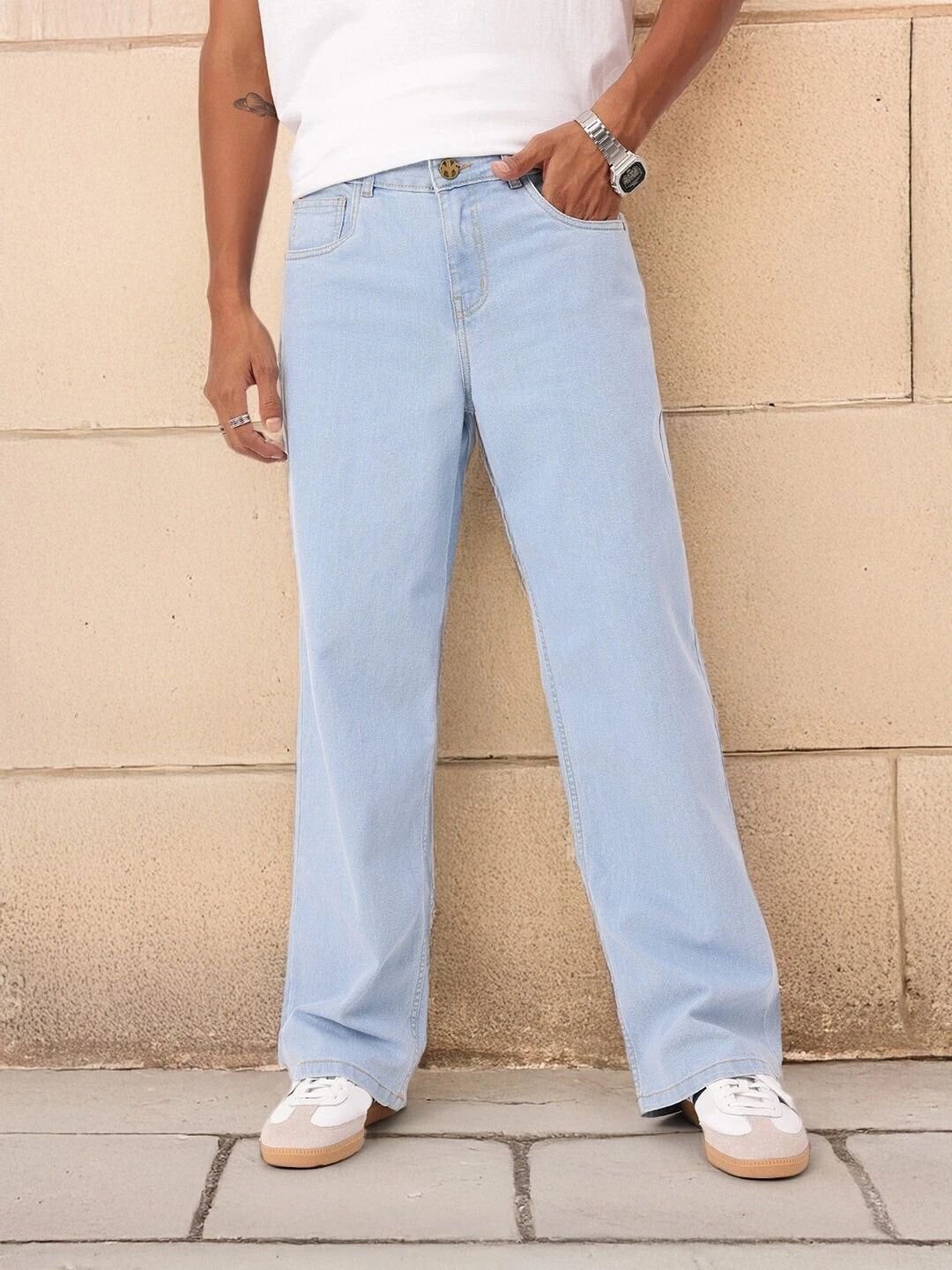 Next Denim Men's Light Blue Boot-Leg Mid Rise Jeans – ND-012