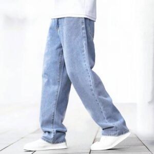 Next Denim Men's Light Blue Loose Fit Mid Rise Jeans – ND-050