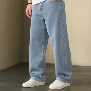 Next Denim Men's Light Blue Loose Fit Mid Rise Jeans – ND-004