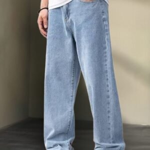 Next Denim Men's Light Blue Loose Fit Mid Rise Jeans – ND-022