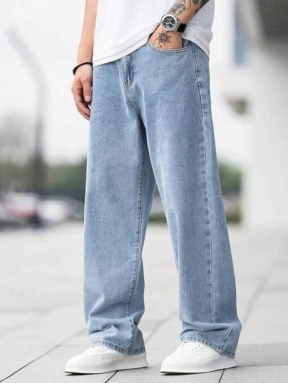 Next Denim Men's Light Blue Boot-Leg Mid Rise Jeans – ND-008