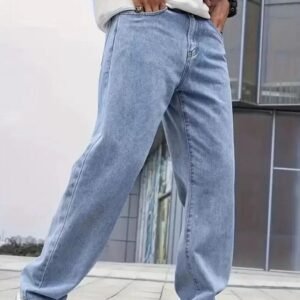 Vasura Jeans Straight Fit Mid Rise Light Blue Men Denim Jeans